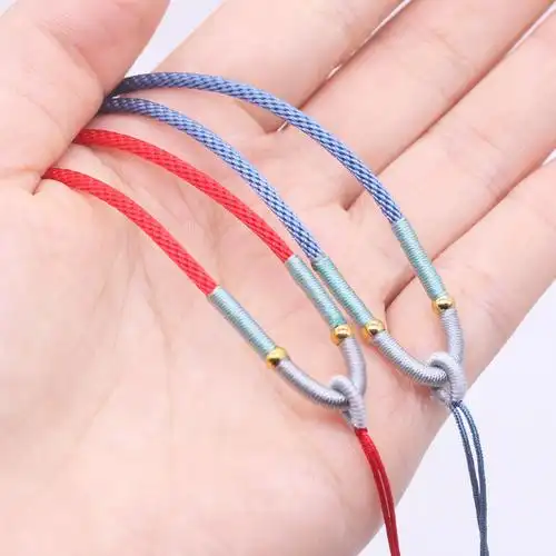 2mm玉米绳手工diy编织项链挂绳翡翠珠宝吊坠挂脖民族风玉线挂绳