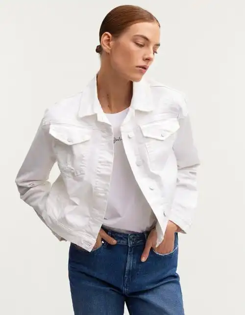 春季单品推荐|温柔白色牛仔夹克外套🤍