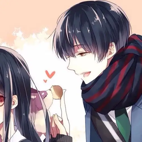 可爱动漫情侣qq头像