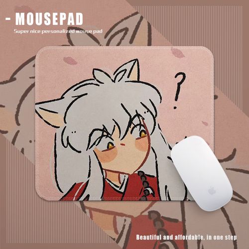 犬夜叉杀生丸漫画方形鼠标垫小号学生宿舍家用耐脏可水洗键盘桌垫