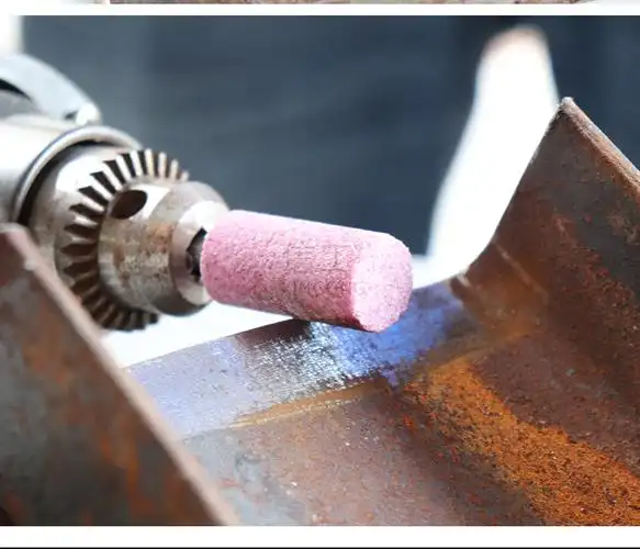 信工打磨头红刚玉砂轮磨头火石仔磨头电动内磨机小沙轮金属打磨头砂轮