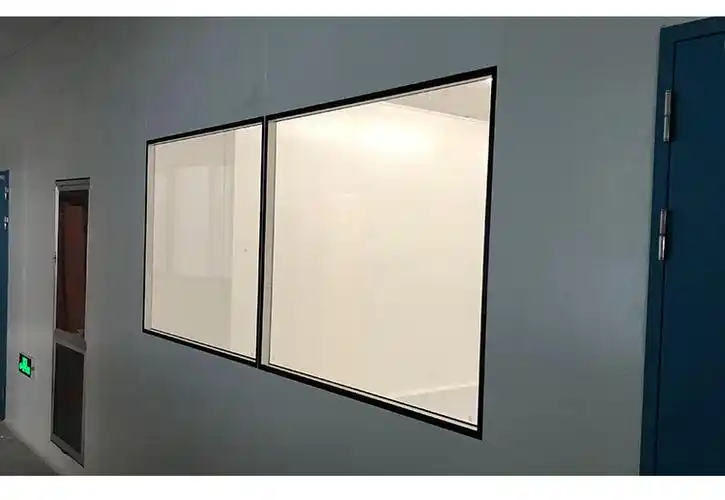 厂家直供净化双层中空钢玻璃固定窗 医院洁净室观察窗密封固定窗