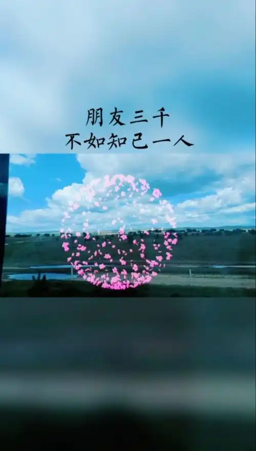 "朋友三千,不如知己一人,暧昧无数,不如交心一个,圈子小点,未尝不好