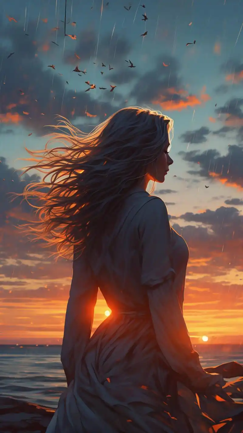 这组霸气高冷女生背影壁纸也太飒了吧99!