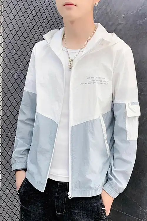 男士防晒服超薄透气户外运动夏季男装皮肤防晒衣韩版潮流薄款外套