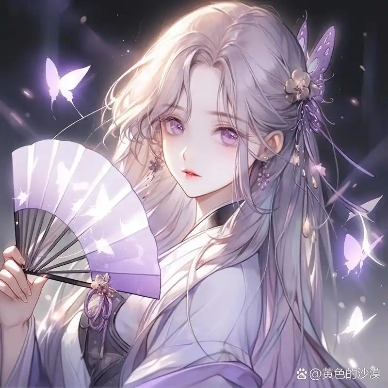 美人执扇半遮面,柔情似水意绵绵|女生头像 美人执扇半遮面,柔情似水意