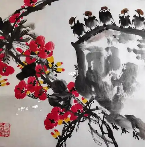 每日分享  #每日一画  #寻找小红书绘画大神  #国画写意花鸟画