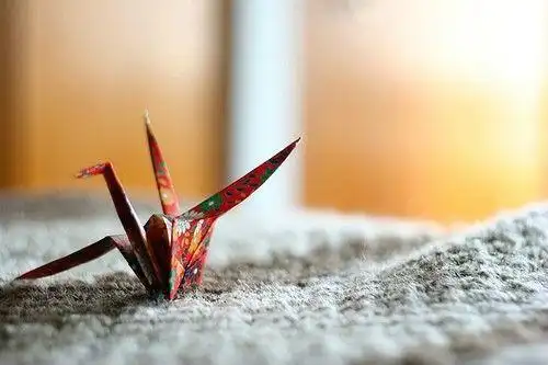 千纸鹤唯美意境图等待的千纸鹤