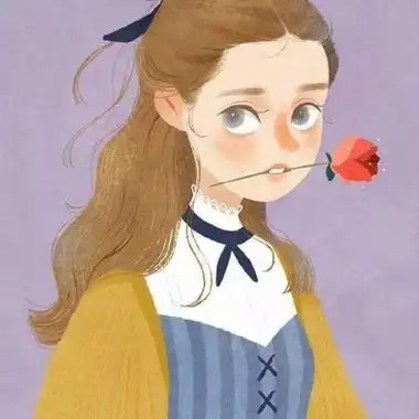 温暖知性女性卡通头像高清好看的手绘文艺范儿卡通微信头像女生