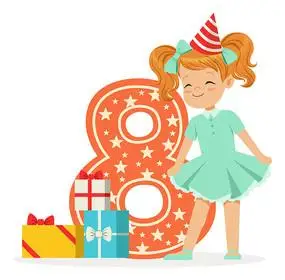 庆祝生日的孩子素材11张