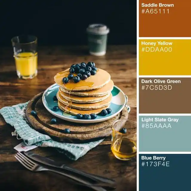 一组色彩搭配方案!棕色系