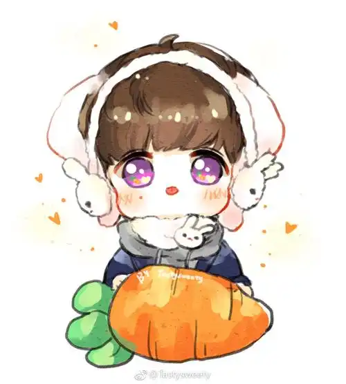 张艺兴 饭绘 侵删 头像 萌系 fanart cr. logo