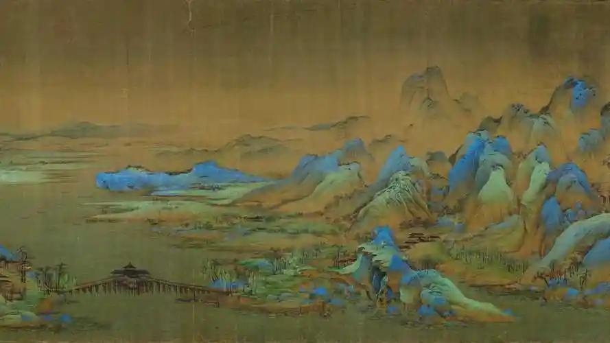 二次元……千里江山图(选段)算么?很长时间以来一直用这个当壁纸.