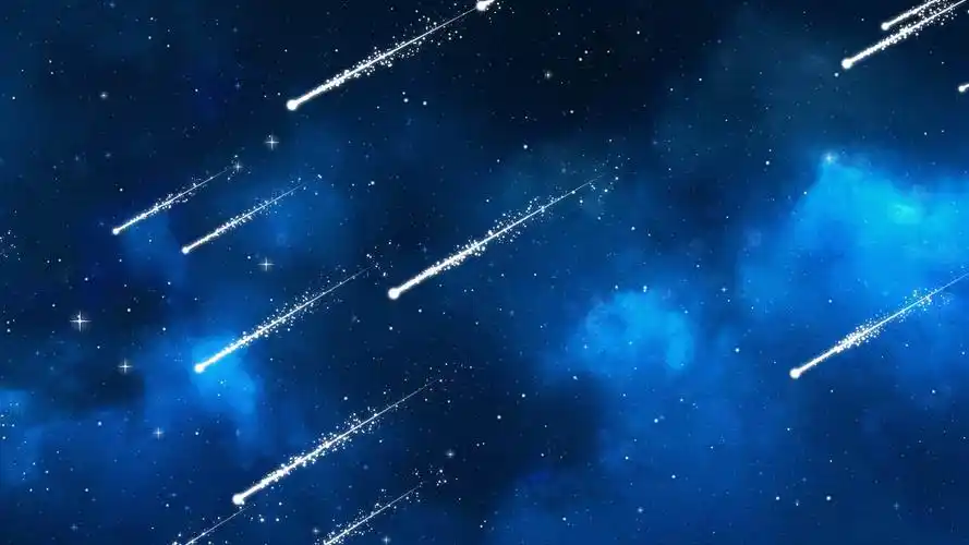 4k梦幻光效流星雨星空背景光效流星雨星空视频背景