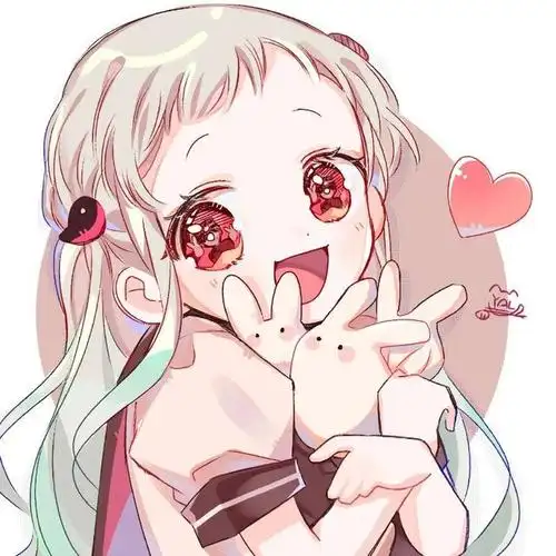 可爱的卡通人物图片 萌少女(可爱到爆炸的卡通人物背景头像手绘插画