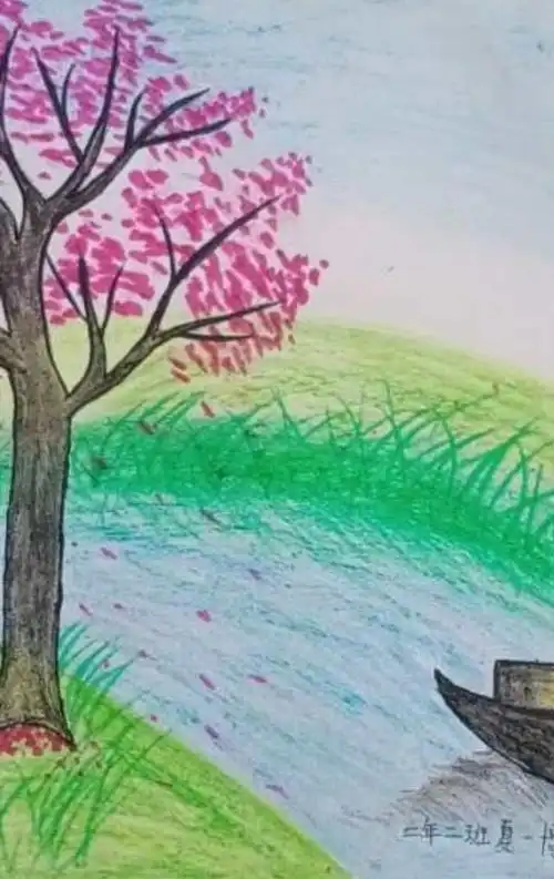 《风景》——金洲小学二年级同学的美术作品