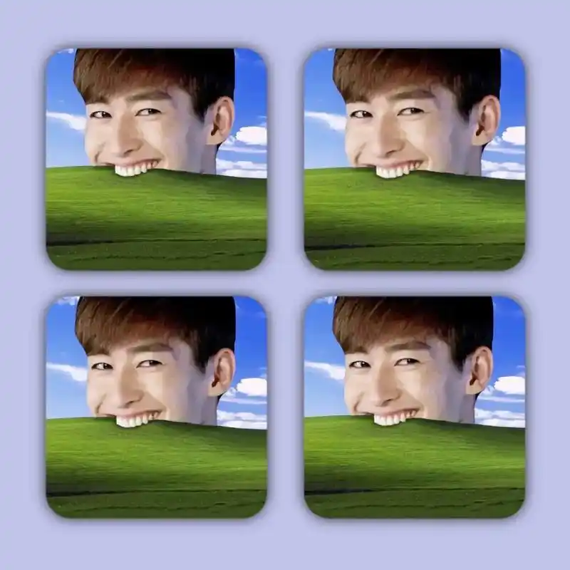 张翰啃草原的表情包