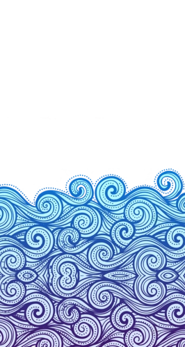 卡通海浪浪花png元素图片