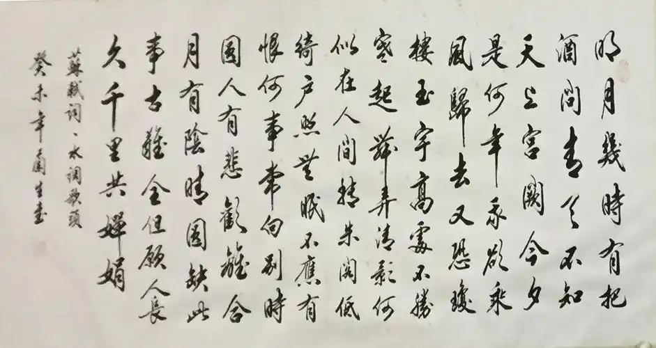 水调歌头 _行书_省书协书法_名家作品_园圆堂