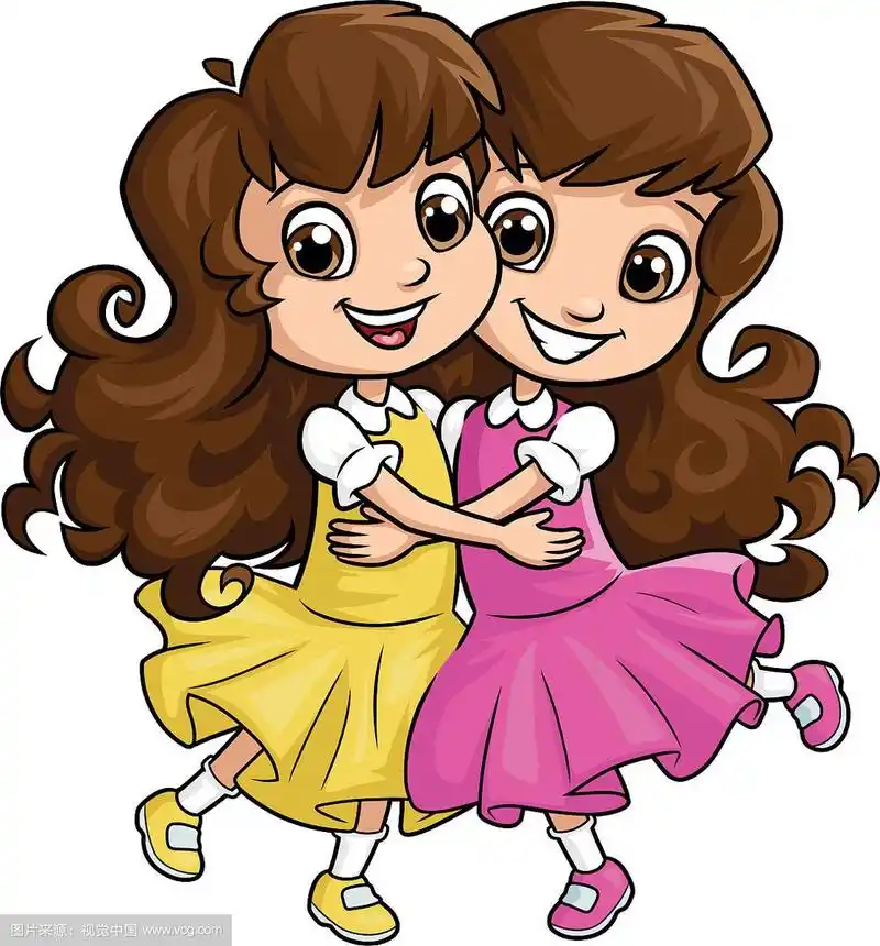 快乐女孩姐妹拥抱2