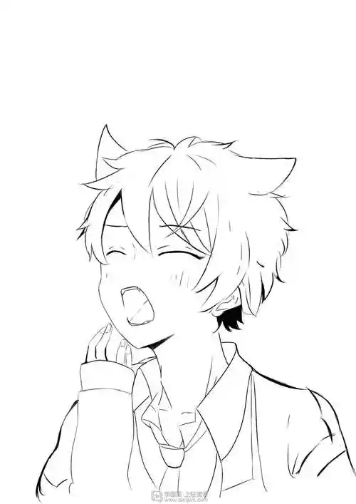 《构图练习之草稿绘制—动漫人物构图基础的练习》by rh-93-019