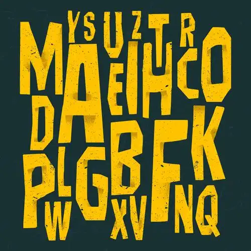 26个时尚字母设计矢量素材