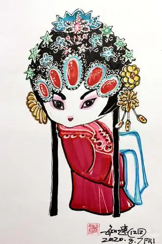 【学画】京剧人物