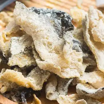 炸鱼皮网红香脆鱼皮香脆即食鱼皮锅巴小零食炸鱼皮60 60g黑椒味