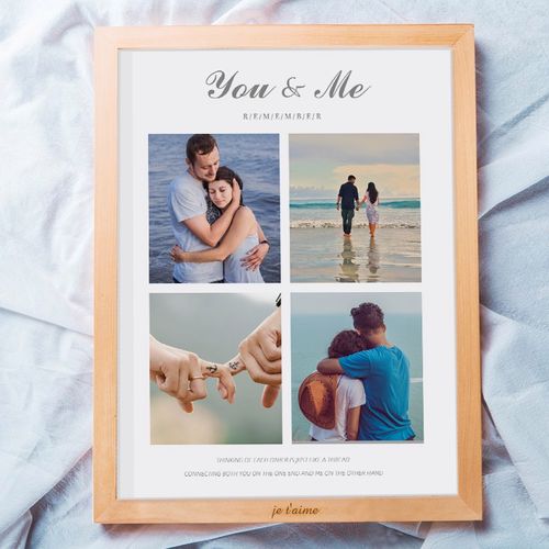 照片组合拼图定制相框摆台拼接相片宝宝情侣挂墙排版洗照片冲印 模板a