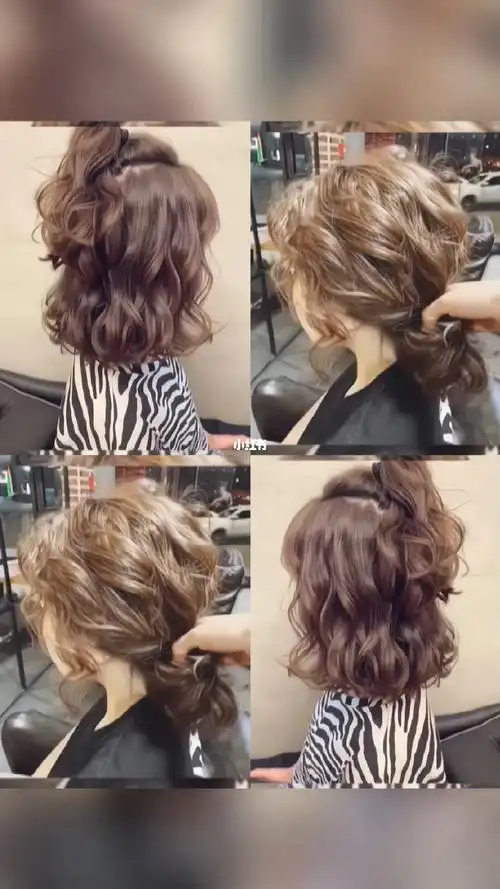 15扎9315散超瘦脸7373减龄发型 圆脸发型 蛋卷头 木马卷