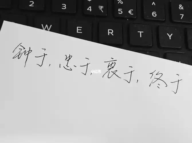 手写7299钟于,忠于,衷于,终于