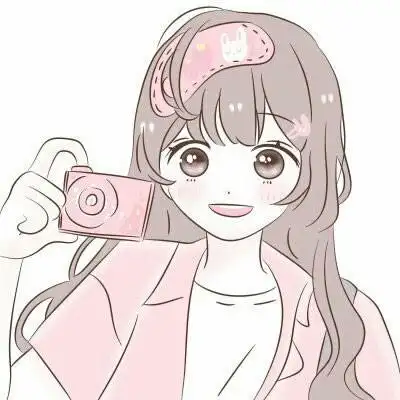 手绘可爱动漫女生头像,卡通头像图片-回车桌面