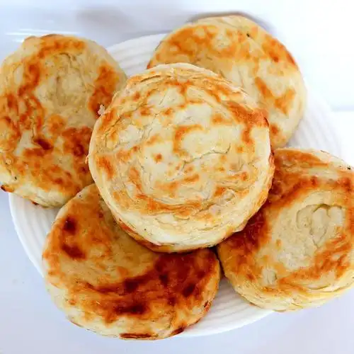 山东特产油酥火烧泰山范镇火烧老面发面白面烧饼手工自制早餐主食5个