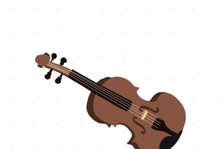 卡通简约乐器小提琴