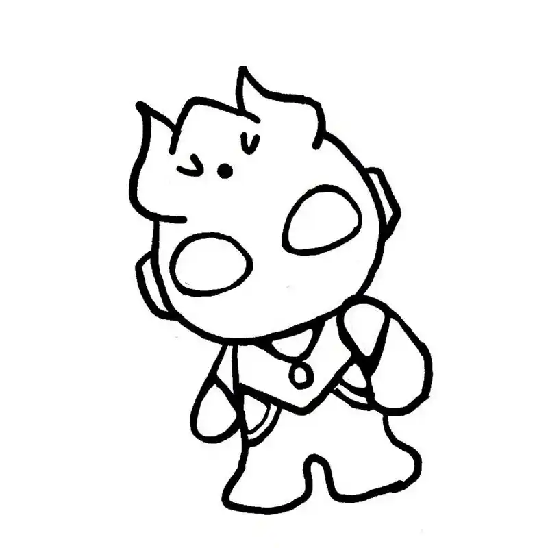 zui简单的97赛罗奥特曼简笔画 05赛罗奥特曼真的超帅的!