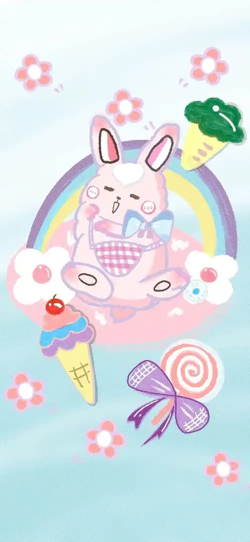 少女心萌系手绘手机壁纸