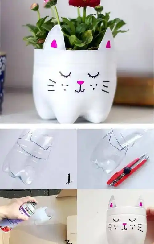 变废为宝丨diy环保创意手工,给塑料瓶以新生!_垃圾_孩子_世界