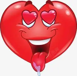 垂涎三尺流口水的爱心高清图片