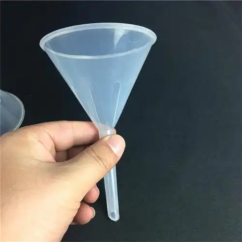 塑料漏斗pp三角分液漏斗化学实验漏斗75mm漏斗厂家直销