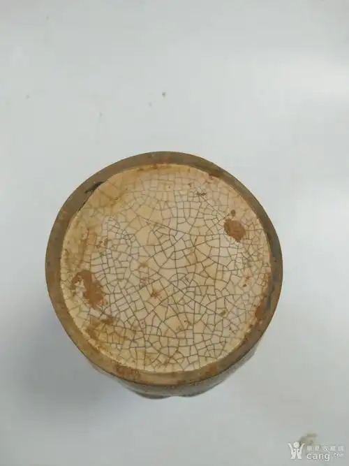 乡下收到定窑开片瓶