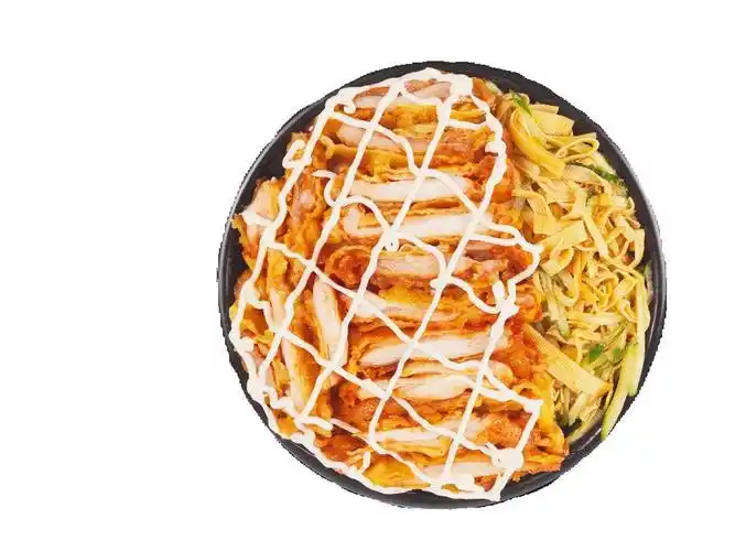 沙拉脆皮鸡图片