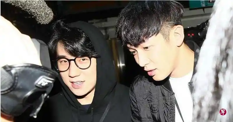 房祖名(左)和柯震东因吸毒被封杀.(互联网)