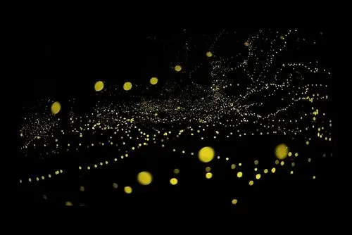 四节气处暑海报背景萤火虫简约黄色光效素材夏天海报背景夏天背景唯美