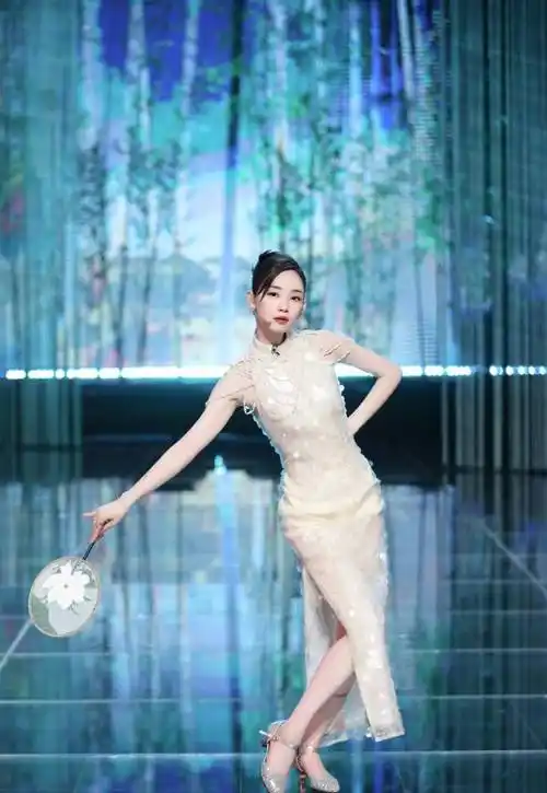 谢娜穿旗袍劈叉引发争议 高难度舞蹈动作被批不雅观