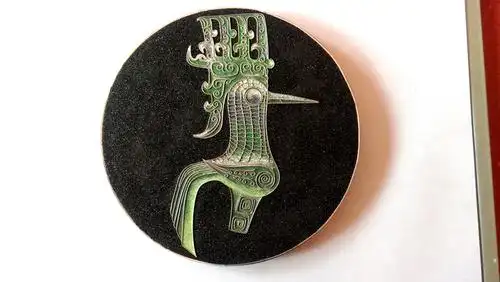 掐丝珐琅画彩沙砂画炭雕家居景泰蓝工艺画diy手工制作包邮三星堆