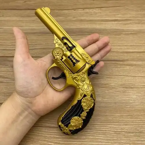 打火花左轮发令抢全金属砸子炮响纸火炮枪打响纸炮枪1205不可发射红色