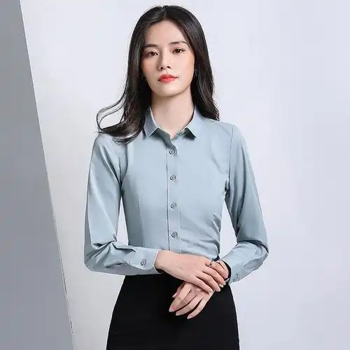 纯色白色衬衫西裤套装男女正装面试修身潮流大学生求职两件套毕业照