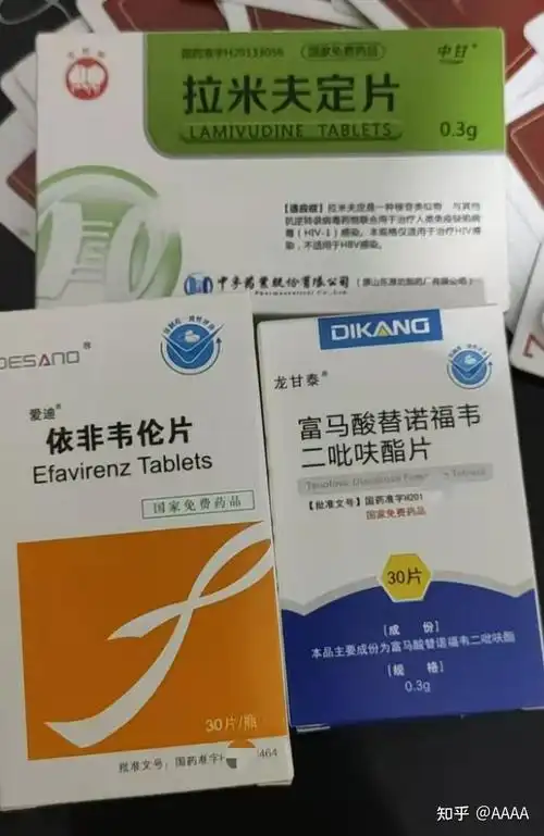 hiv免费药和自费药的成分副作用价格