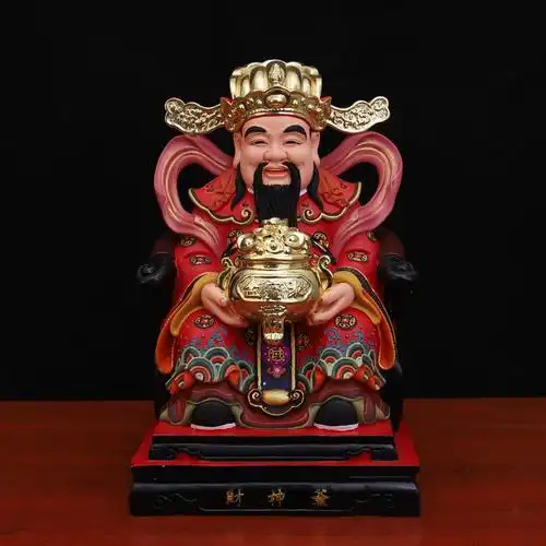 财神爷神像文财神比干树脂佛像居家摆件开业乔迁店铺送礼聚宝财神