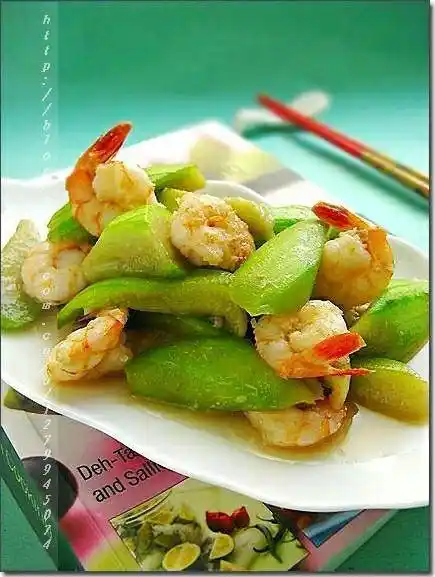 丝瓜海虾仁的做法和步骤图解|丝瓜海虾仁怎么做好吃 - 菜谱大全 - 乐